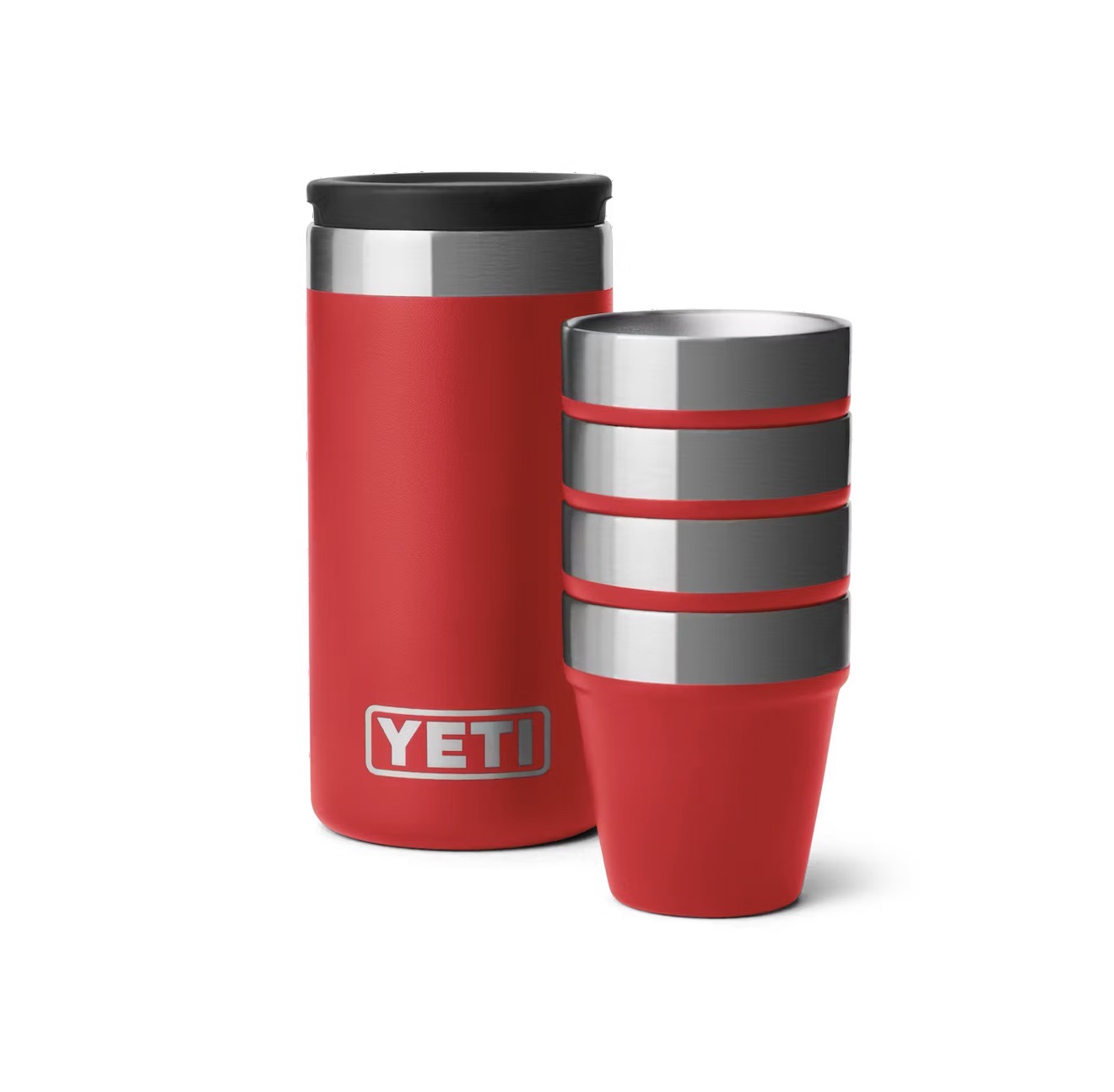 YETI Shot Glasses with Carrying Case - Rescue Red